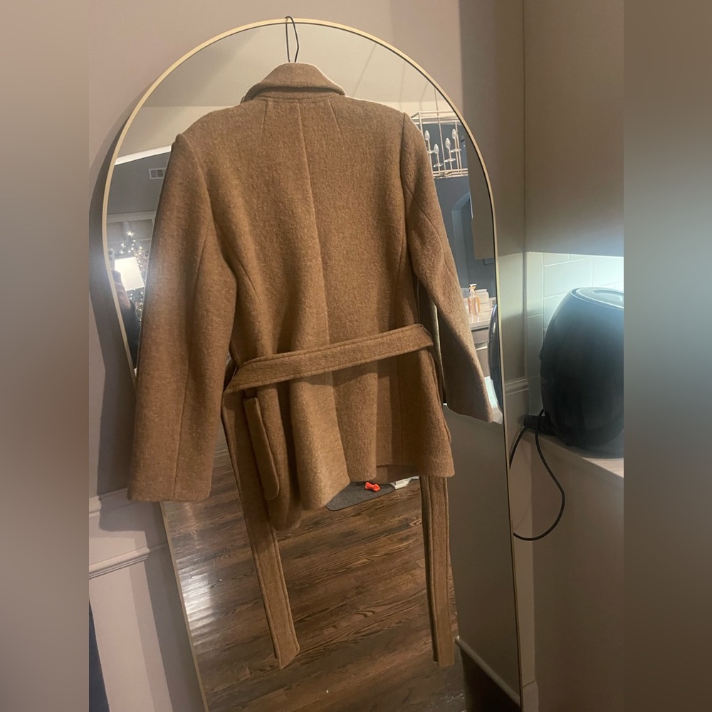 J. Crew Camel Brown Wool Belted Blazer - Picture 4 of 6